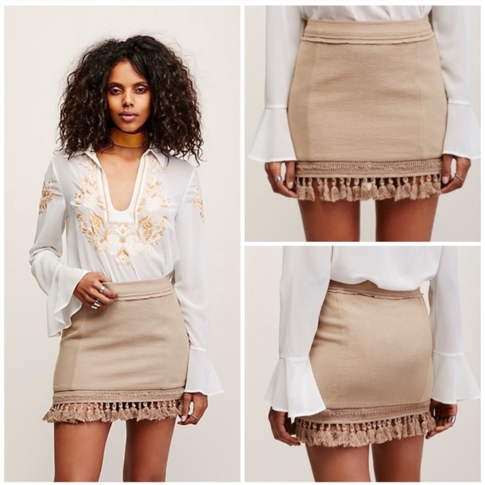 Free People Hot Trot Mini Skirt